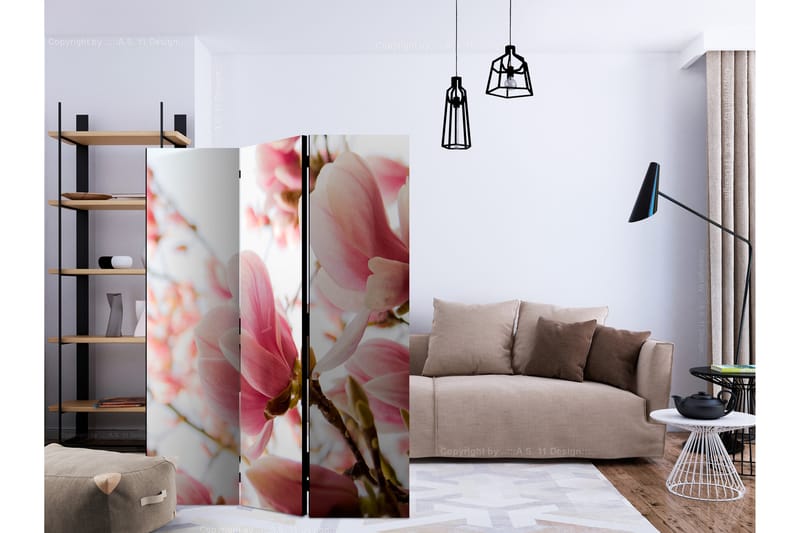 PINK MAGNOLIA Rumsavdelare 135x172 cm - Artgeist sp. z o. o. - Inredning & dekor - Dekor & inredningsdetaljer - Rumsavdelare