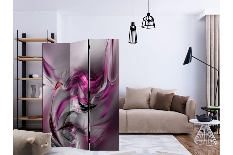 PINK SWIRLS Rumsavdelare 135x172 cm - Artgeist sp. z o. o. - Inredning & dekor - Dekor & inredningsdetaljer - Rumsavdelare