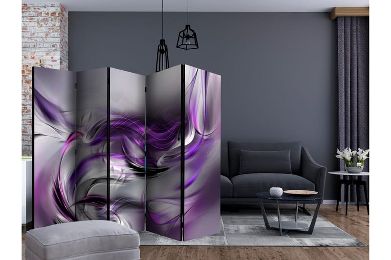 PURPLE SWIRLS Rumsavdelare 225x172 cm - Artgeist sp. z o. o. - Inredning & dekor - Dekor & inredningsdetaljer - Rumsavdelare