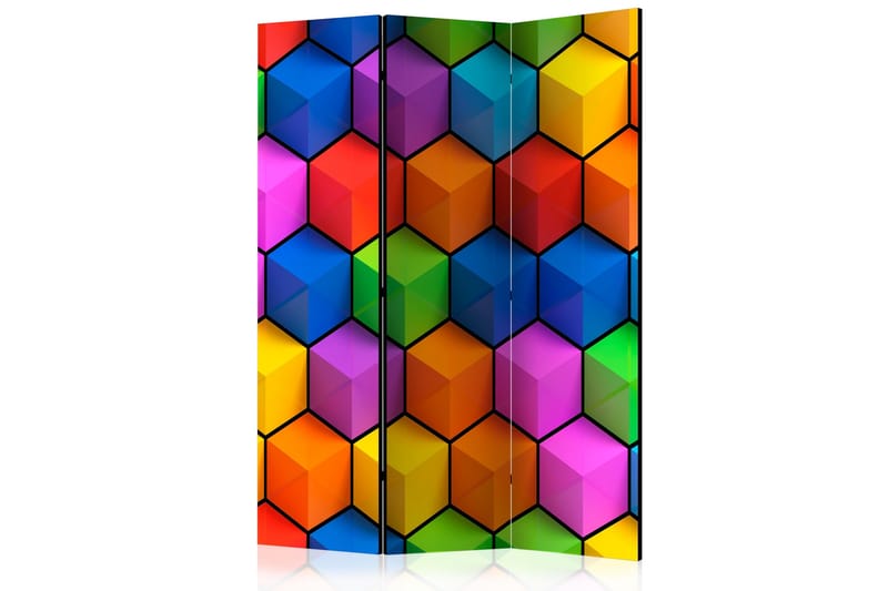 RAINBOW GEOMETRY Rumsavdelare 135x172 cm - Artgeist sp. z o. o. - Inredning & dekor - Dekor & inredningsdetaljer - Rumsavdelare