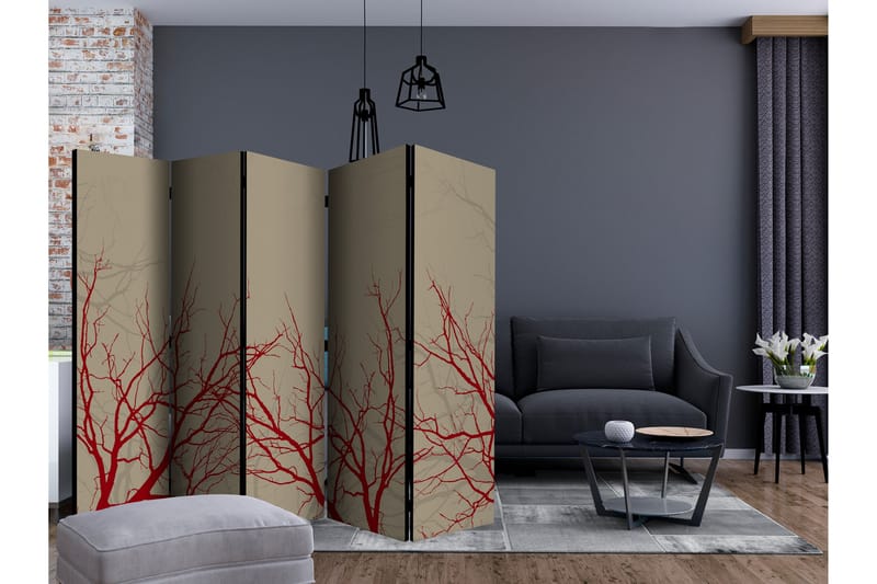 RED-HOT BRANCHES Rumsavdelare 225x172 cm - Artgeist sp. z o. o. - Inredning & dekor - Dekor & inredningsdetaljer - Rumsavdelare