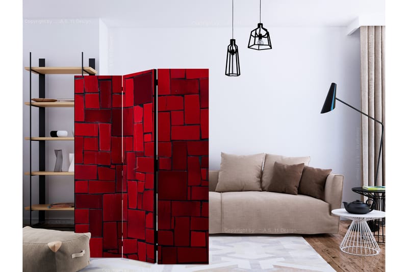 RED IMAGINATION Rumsavdelare 135x172 cm - Artgeist sp. z o. o. - Inredning & dekor - Dekor & inredningsdetaljer - Rumsavdelare