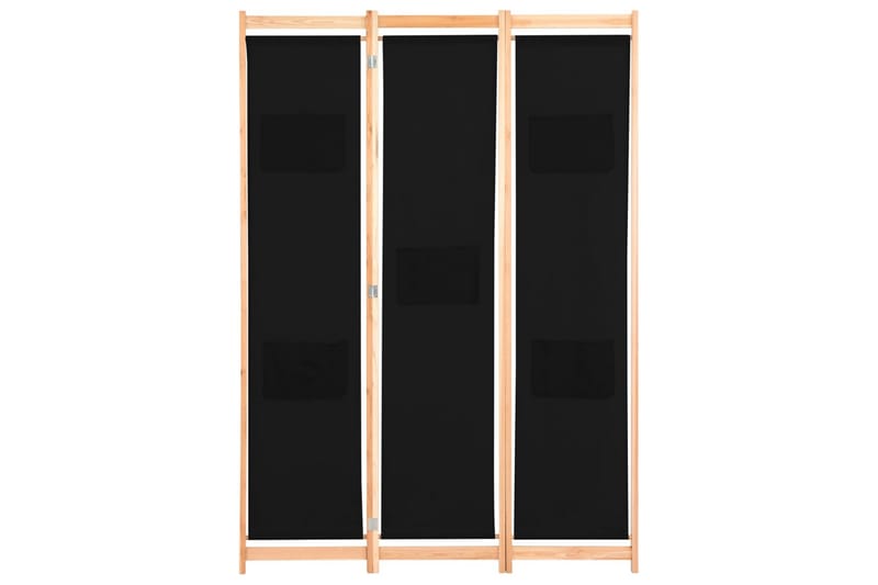 Rumsavdelare 3 paneler 120x170x4 cm svart tyg - Inredning & dekor - Dekor & inredningsdetaljer - Rumsavdelare