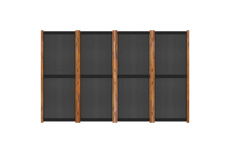 Rumsavdelare 4 paneler svart 280x180 cm - Svart - Inredning & dekor - Dekor & inredningsdetaljer - Rumsavdelare