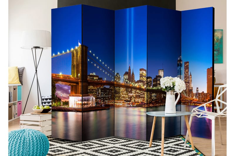 RUMSAVDELARE Blue New York 225x172 - Artgeist sp. z o. o. - Inredning & dekor - Dekor & inredningsdetaljer - Rumsavdelare