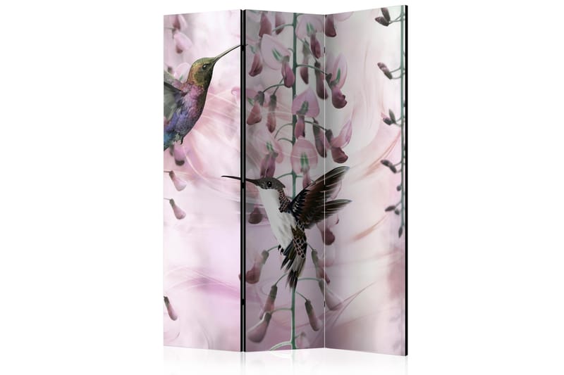 RUMSAVDELARE Flying Hummingbirds Pink 135x172 cm - Artgeist sp. z o. o. - Inredning & dekor - Dekor & inredningsdetaljer - Rumsavdelare