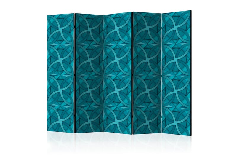 RUMSAVDELARE Geometric Turquoise II 225x172 cm - Artgeist sp. z o. o. - Inredning & dekor - Dekor & inredningsdetaljer - Rumsavdelare