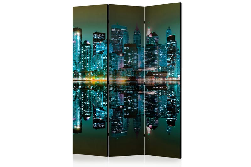 RUMSAVDELARE Gold Reflections - NYC 135x172 cm - Artgeist sp. z o. o. - Inredning & dekor - Dekor & inredningsdetaljer - Rumsavdelare