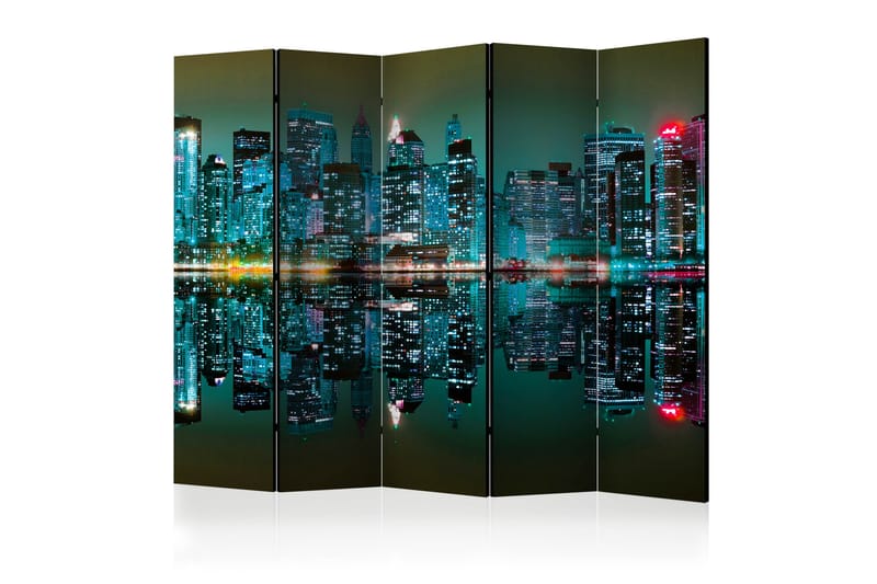 RUMSAVDELARE Gold Reflections - NYC II 225x172 cm - Artgeist sp. z o. o. - Inredning & dekor - Dekor & inredningsdetaljer - Rumsavdelare