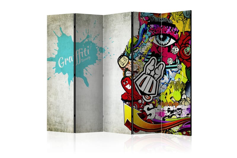 RUMSAVDELARE Graffiti Beauty 225x172 - Artgeist sp. z o. o. - Inredning & dekor - Dekor & inredningsdetaljer - Rumsavdelare