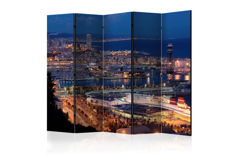 RUMSAVDELARE Illuminated Barcelona II 225x172 cm - Artgeist sp. z o. o. - Inredning & dekor - Dekor & inredningsdetaljer - Rumsavdelare