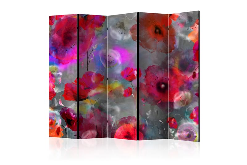 RUMSAVDELARE Painted Poppies 225x172 - Artgeist sp. z o. o. - Inredning & dekor - Dekor & inredningsdetaljer - Rumsavdelare