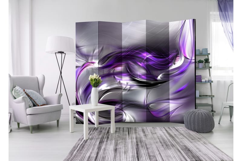 RUMSAVDELARE Purple Swirls 225x172 - Artgeist sp. z o. o. - Inredning & dekor - Dekor & inredningsdetaljer - Rumsavdelare