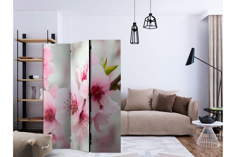 SPRING BLOOMING TREE PINK FLOWERS Rumsavdelare 135x172 cm - Artgeist sp. z o. o. - Inredning & dekor - Dekor & inredningsdetaljer - Rumsavdelare