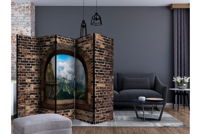 STONY WINDOW MOUNTAINS Rumsavdelare 225x172 cm - Artgeist sp. z o. o. - Inredning & dekor - Dekor & inredningsdetaljer - Rumsavdelare