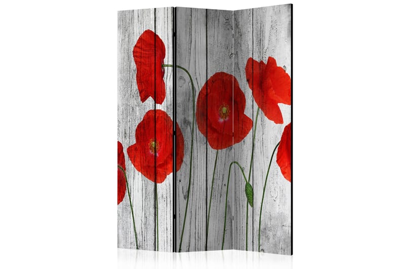 TALE OF RED POPPIES Rumsavdelare 135x172 cm - Artgeist sp. z o. o. - Inredning & dekor - Dekor & inredningsdetaljer - Rumsavdelare