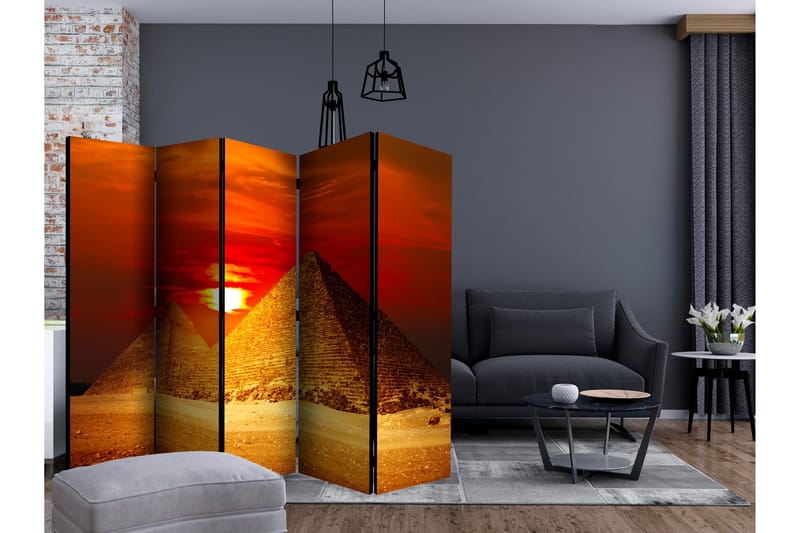 THE GIZA NECROPOLIS SUNSET Rumsavdelare 225x172 cm - Artgeist sp. z o. o. - Inredning & dekor - Dekor & inredningsdetaljer - Rumsavdelare