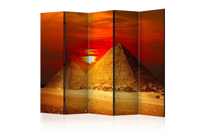 THE GIZA NECROPOLIS SUNSET Rumsavdelare 225x172 cm - Artgeist sp. z o. o. - Inredning & dekor - Dekor & inredningsdetaljer - Rumsavdelare