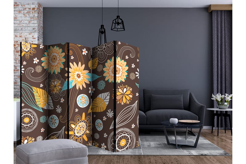 TRANSPARENT FLOWERS Rumsavdelare 225x172 cm - Artgeist sp. z o. o. - Inredning & dekor - Dekor & inredningsdetaljer - Rumsavdelare