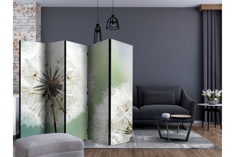 TWO DANDELIONS Rumsavdelare 225x172 cm - Artgeist sp. z o. o. - Inredning & dekor - Dekor & inredningsdetaljer - Rumsavdelare