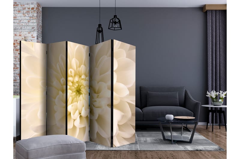 WHITE DAHLIA Rumsavdelare 225x172 cm - Artgeist sp. z o. o. - Inredning & dekor - Dekor & inredningsdetaljer - Rumsavdelare