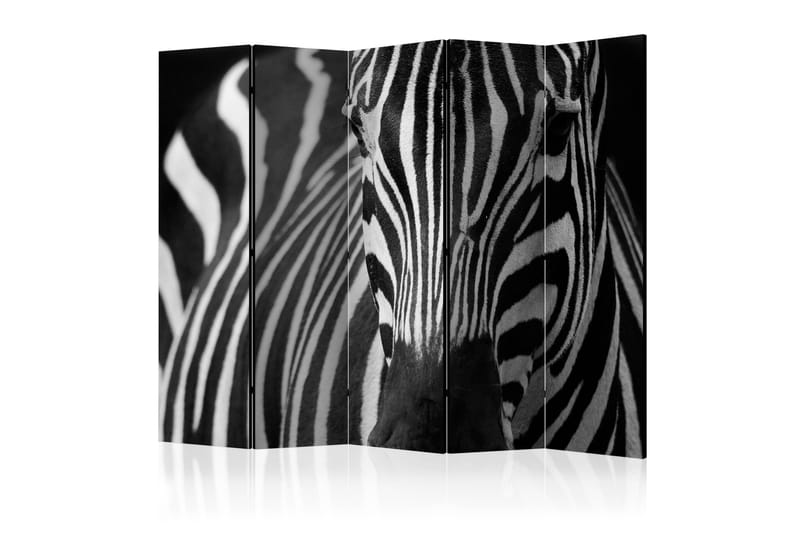 WHITE WITH BLACK STRIPES Rumsavdelare 225x172 cm - Artgeist sp. z o. o. - Inredning & dekor - Dekor & inredningsdetaljer - Rumsavdelare