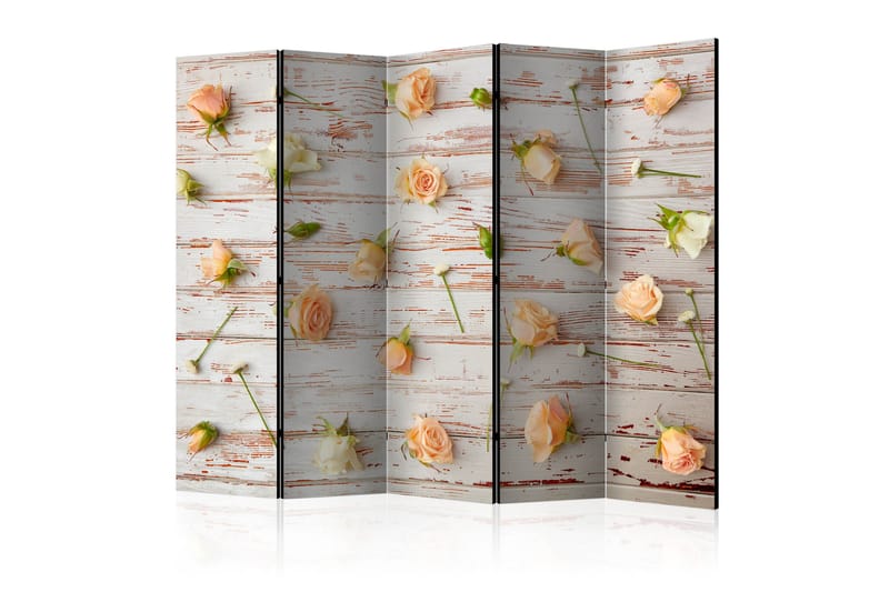 WOOD & ROSES Rumsavdelare 225x172 cm - Artgeist sp. z o. o. - Inredning & dekor - Dekor & inredningsdetaljer - Rumsavdelare