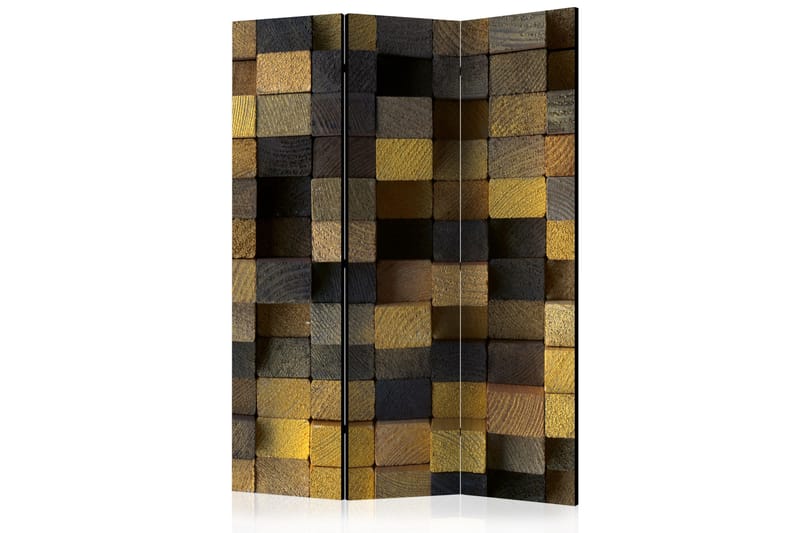 WOODEN CUBES Rumsavdelare 135x172 cm - Artgeist sp. z o. o. - Inredning & dekor - Dekor & inredningsdetaljer - Rumsavdelare