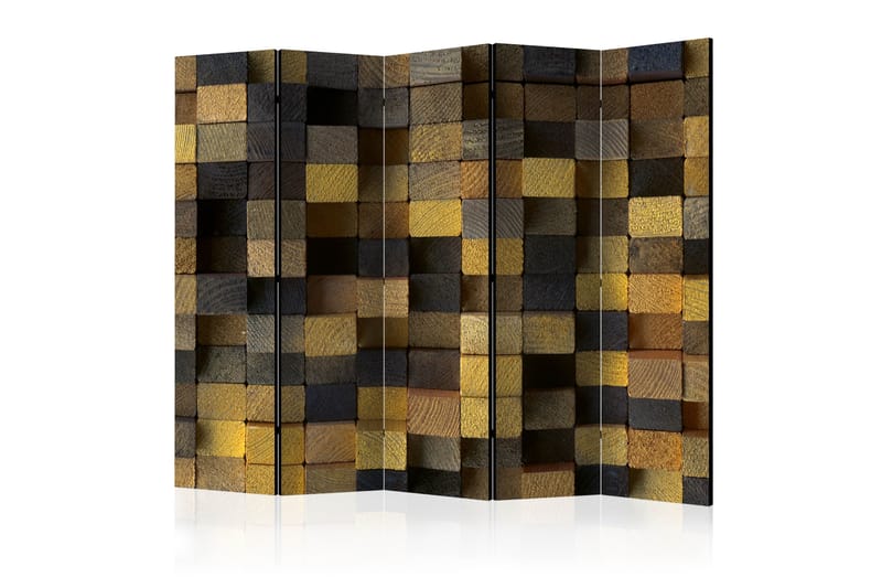 WOODEN CUBES Rumsavdelare 225x172 cm - Artgeist sp. z o. o. - Inredning & dekor - Dekor & inredningsdetaljer - Rumsavdelare