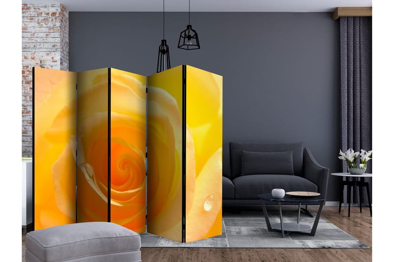 YELLOW ROSE Rumsavdelare 225x172 cm - Artgeist sp. z o. o. - Inredning & dekor - Dekor & inredningsdetaljer - Rumsavdelare