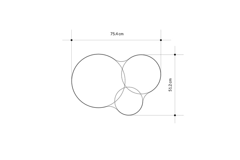 Gora  Vägghängd Spegel Rund 75,4 cm Svart - Inredning & dekor - Speglar - Väggspegel