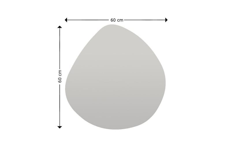 Omilo Spegel 60 cm Asymmetrisk Svart - Inredning & dekor - Speglar - Väggspegel