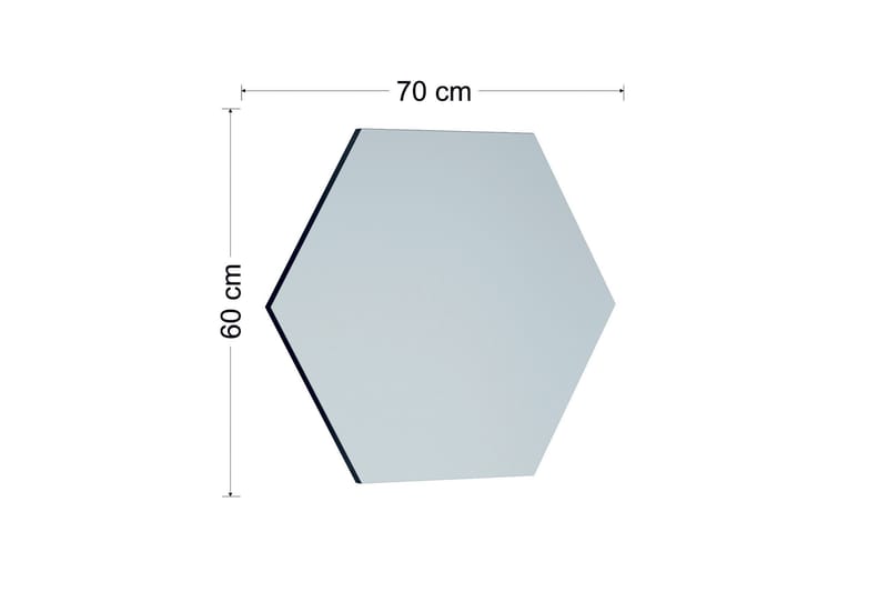 Rubal Spegel 70 cm Rektangulär Svart - Inredning & dekor - Speglar - Väggspegel