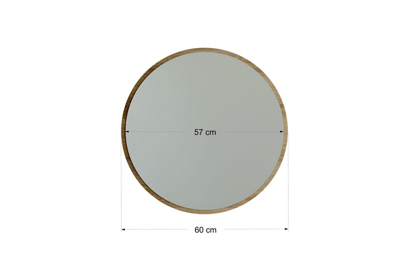 SPEGEL 60x60 cm Valnöt - Inredning & dekor - Speglar - Väggspegel