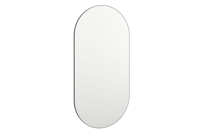 Spegel med LED-lampor 60x30 cm glas oval - Silver - Inredning & dekor - Speglar - Väggspegel