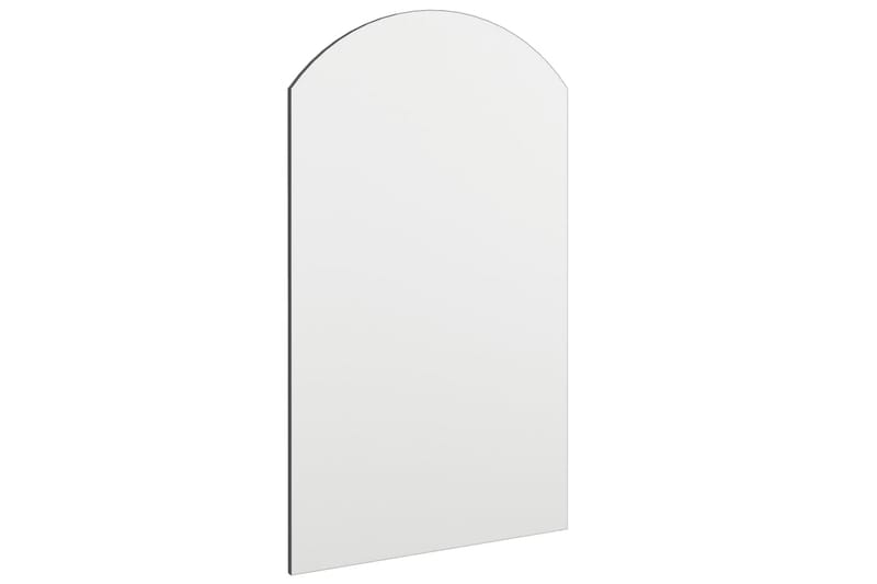 Spegel med LED-lampor 70x40 cm glas valvformad (335864+32608 - Silver - Inredning & dekor - Speglar - Väggspegel