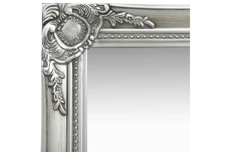 Väggspegel barockstil 60x40 cm silver - Inredning & dekor - Speglar - Väggspegel