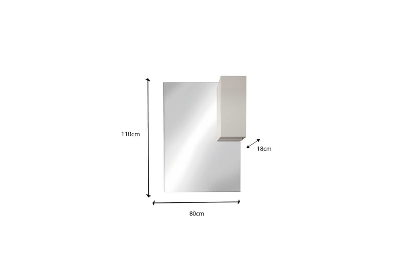 Vittoria Badrumsspegel 110x80 cm - Transparent - Inredning & dekor - Speglar - Badrumsspegel