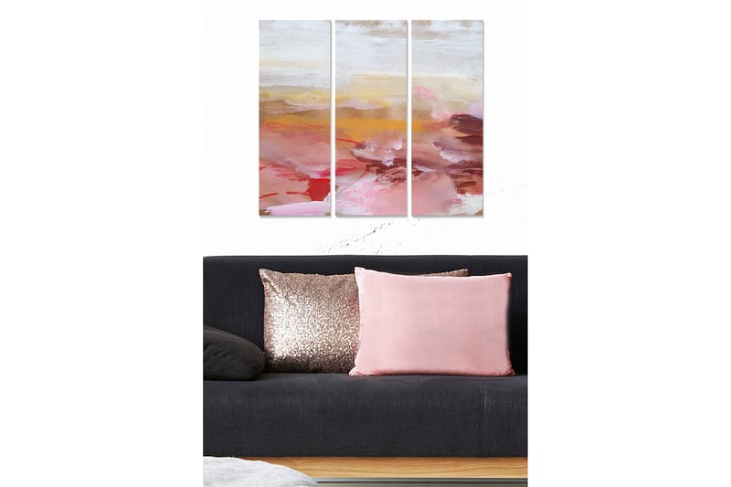 CANVASTAVLA Abstract 3-pack Flerfärgad 20x50 cm - Inredning & dekor - Tavlor & konst - Canvastavla