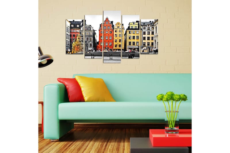 CANVASTAVLA City 5-pack Flerfärgad 20x60 cm - Inredning & dekor - Tavlor & konst - Canvastavla