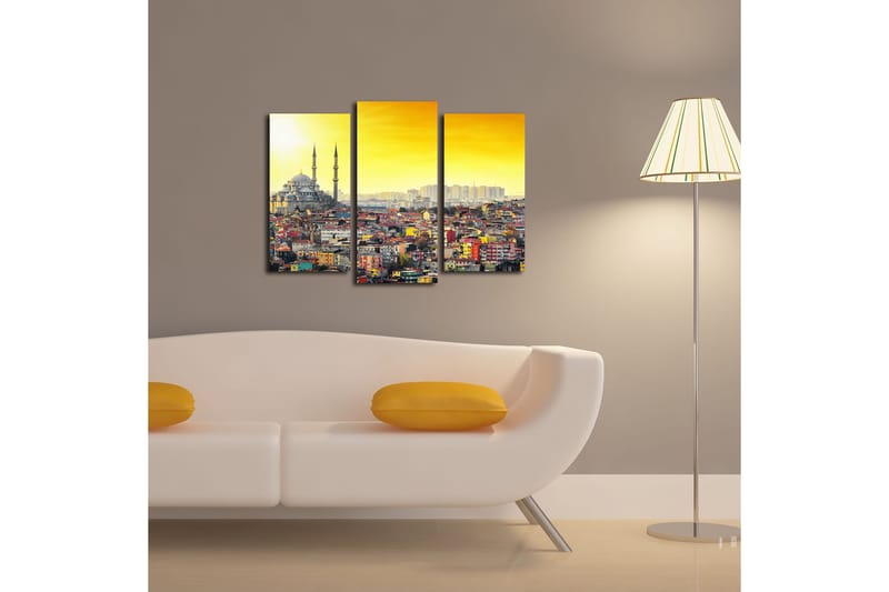 CANVASTAVLA City Istanbul 3-pack Flerfärgad 20x39 cm - Inredning & dekor - Tavlor & konst - Canvastavla