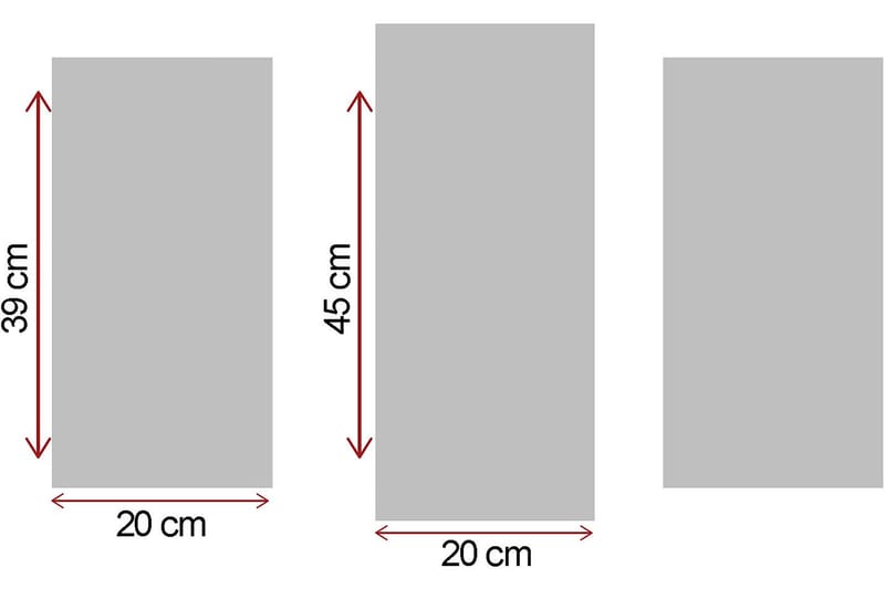 CANVASTAVLA City Istanbul 3-pack Flerfärgad 20x39 cm - Inredning & dekor - Tavlor & konst - Canvastavla