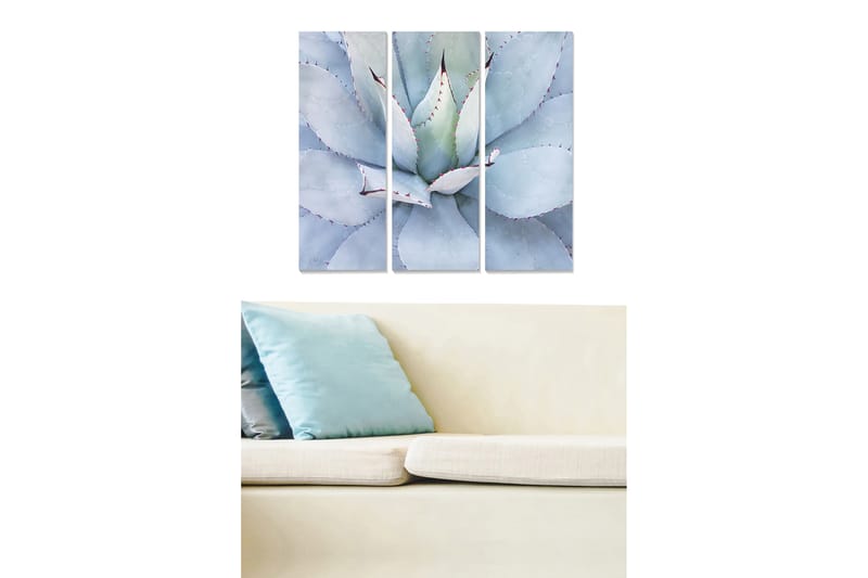 CANVASTAVLA Floral 3-pack Flerfärgad 20x50 cm - Inredning & dekor - Tavlor & konst - Canvastavla