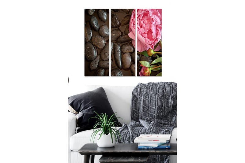 CANVASTAVLA Floral 3-pack Flerfärgad 20x50 cm - Inredning & dekor - Tavlor & konst - Canvastavla