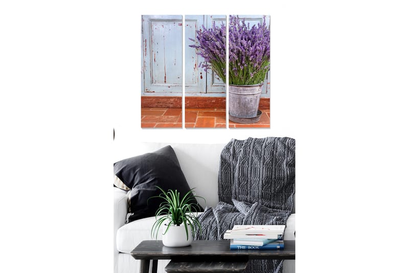 CANVASTAVLA Floral 3-pack Flerfärgad 20x50 cm - Inredning & dekor - Tavlor & konst - Canvastavla