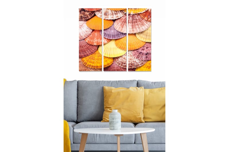 CANVASTAVLA Floral 3-pack Flerfärgad 20x50 cm - Inredning & dekor - Tavlor & konst - Canvastavla