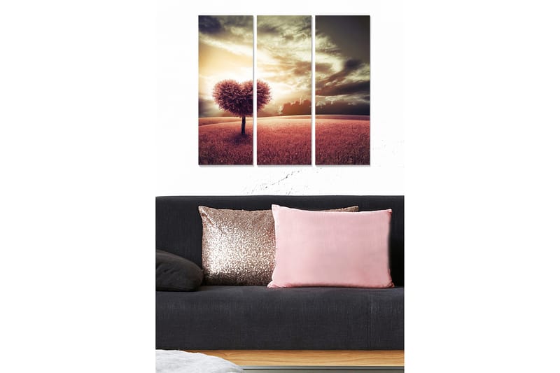 CANVASTAVLA Love 3-pack Flerfärgad 20x50 cm - Inredning & dekor - Tavlor & konst - Canvastavla