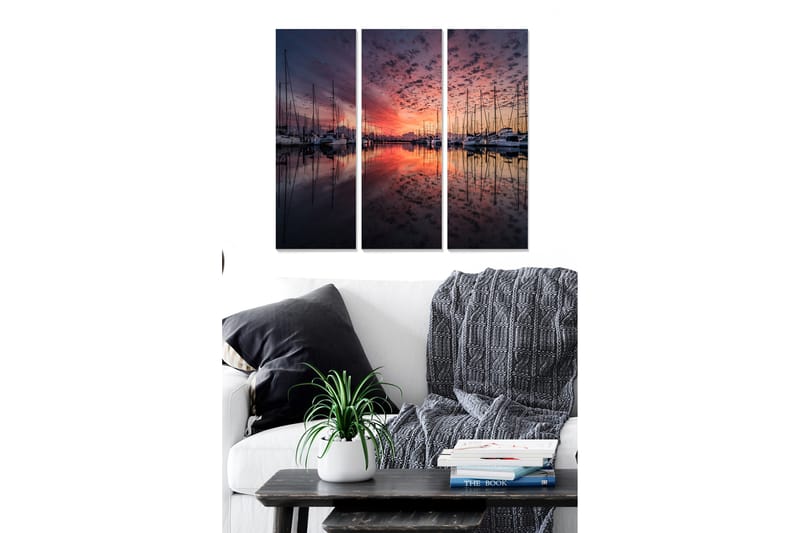 CANVASTAVLA Scenic 3-pack Flerfärgad 20x50 cm - Inredning & dekor - Tavlor & konst - Canvastavla