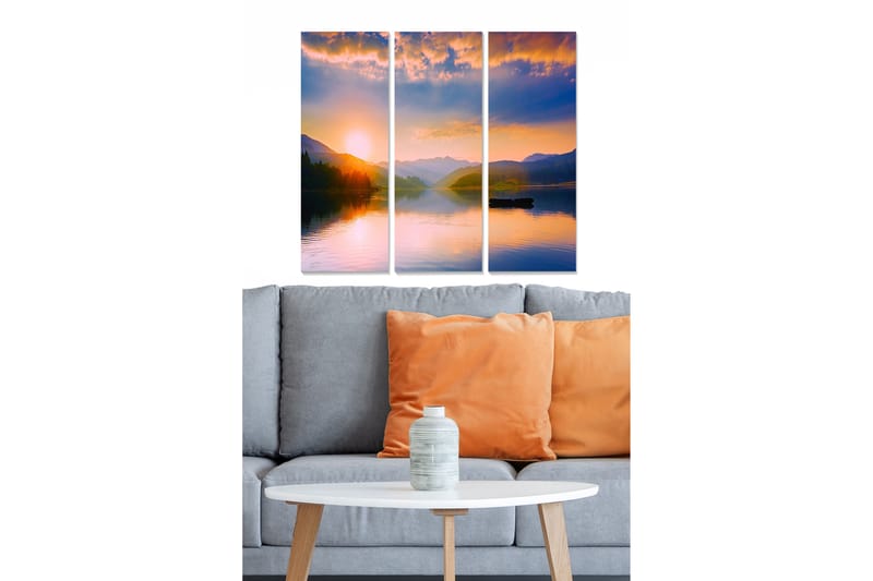 CANVASTAVLA Scenic 3-pack Flerfärgad 20x50 cm - Inredning & dekor - Tavlor & konst - Canvastavla