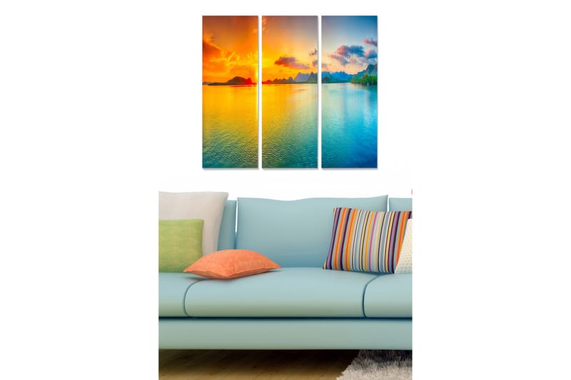 CANVASTAVLA Scenic 3-pack Flerfärgad 20x50 cm - Inredning & dekor - Tavlor & konst - Canvastavla